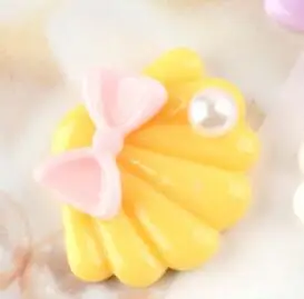 07 yellow Кабошон из смолы, кавайный бант, оболочка, плоская задняя сторона, украшение, аксессуары для рукоделия, скрапбукинг, рукоделие, украшение - Цвет: 07 yellow