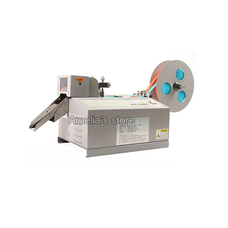 A-203 Automatic magic strap cutting machine with different shapes auto sticky cold hook and loop | Инструменты