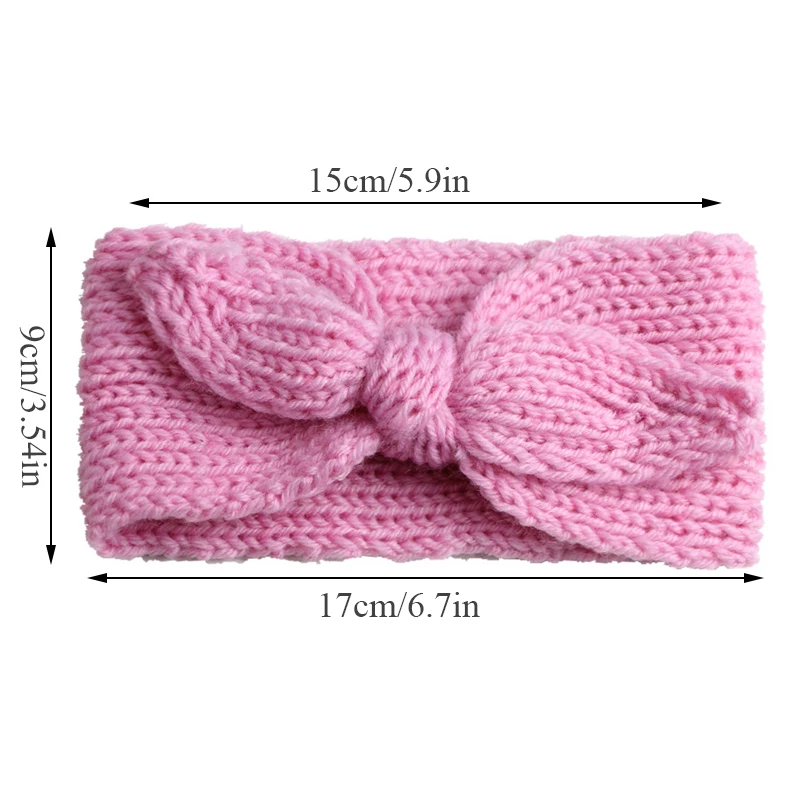 2019 Милая Детская повязка на голову вязаный тюрбан кролик головной платок с