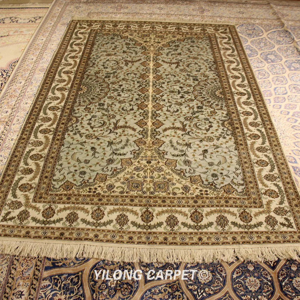 YILONG 5 'x 8' элегантный ручной персидский шелковый ковер кашмир мебель домашний
