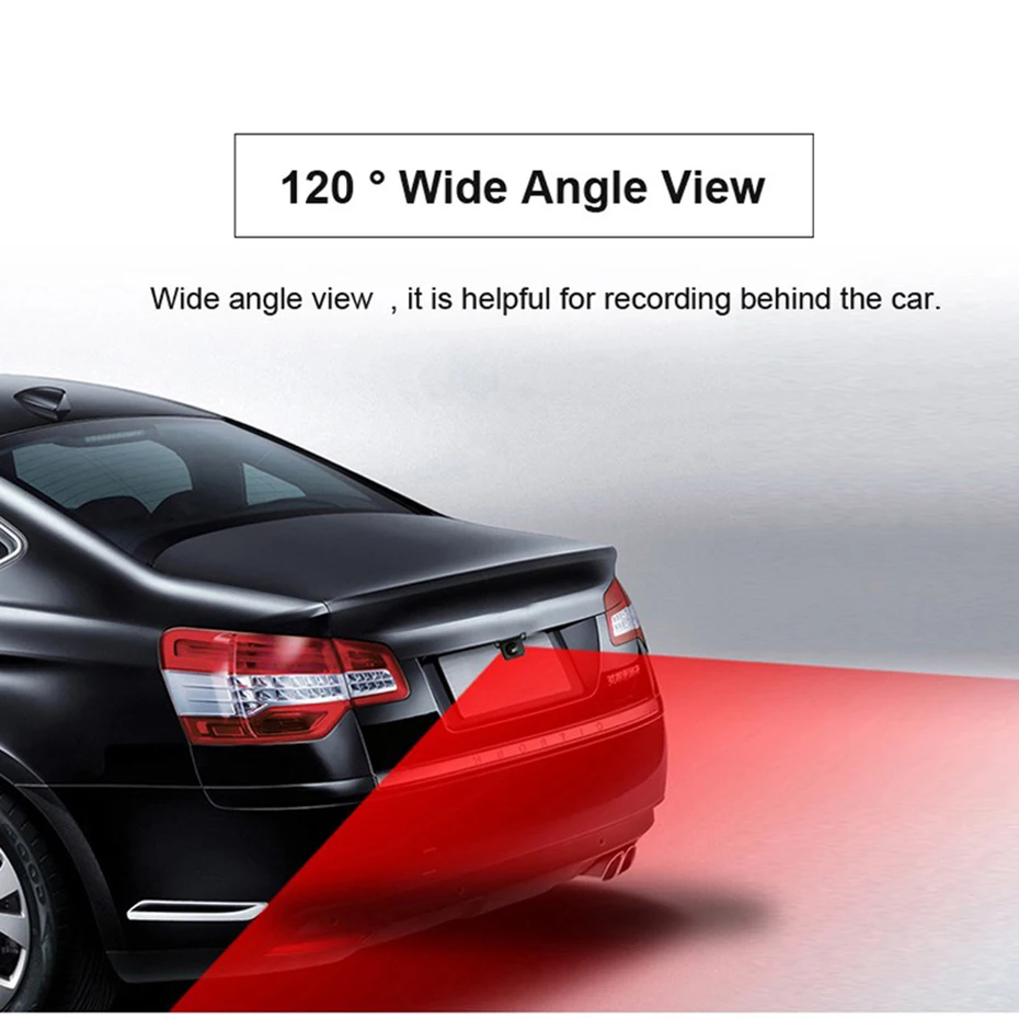 WHEXUNE HD Night Vision Car rear camera for Dual Lens Android DVR vehicle with 6 meters cable 0.1Lux back cam waterproof | Автомобили и