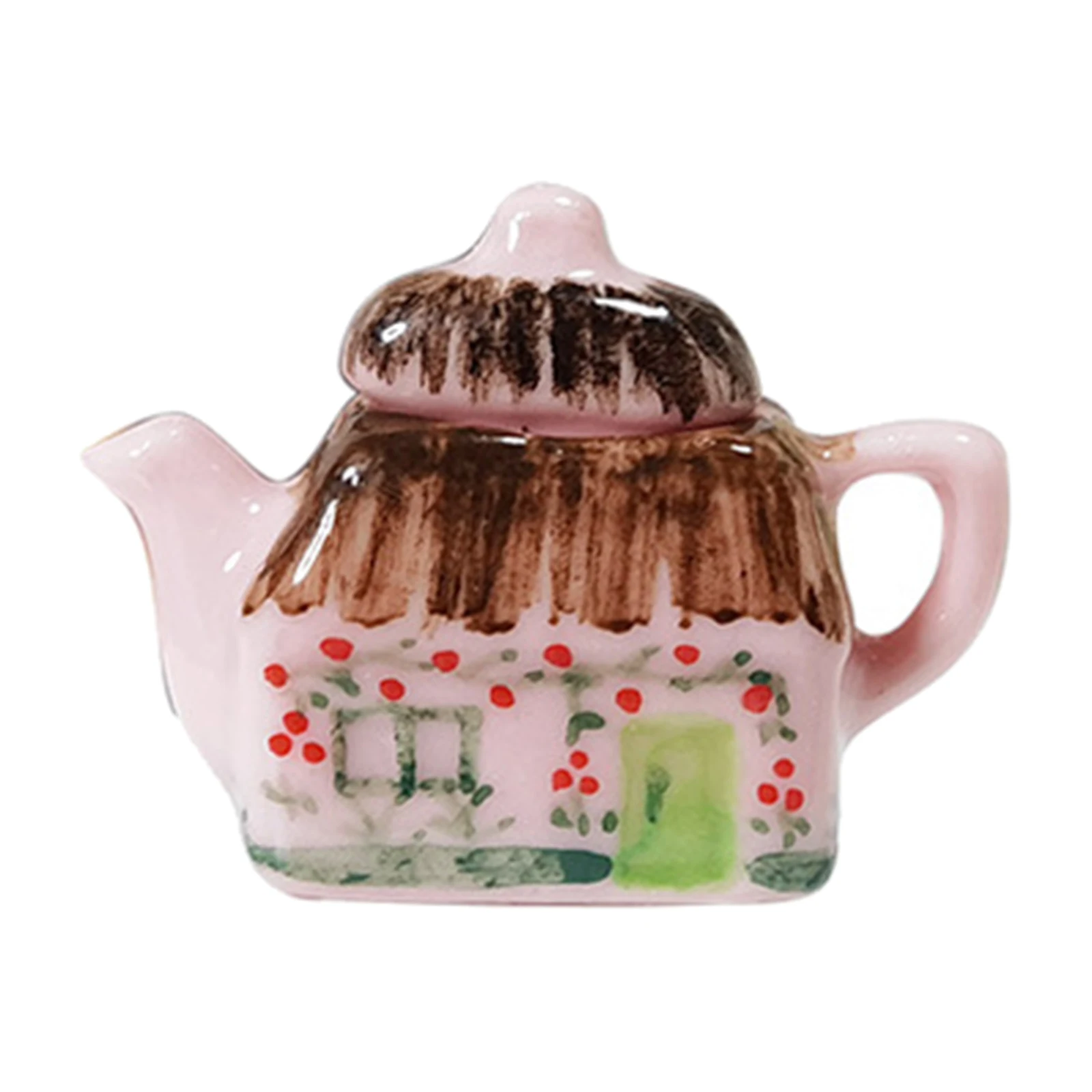 

Vintage Style Porcelain Teapot with Lid for Home Table Decoration