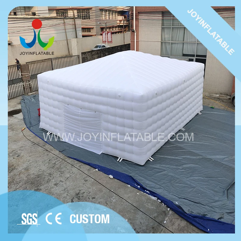 للبيع خيمة مخصصة بشكل مكعب مع إضاءة LED, قابلة للنفخ مع جهاز تحكم عن بعد