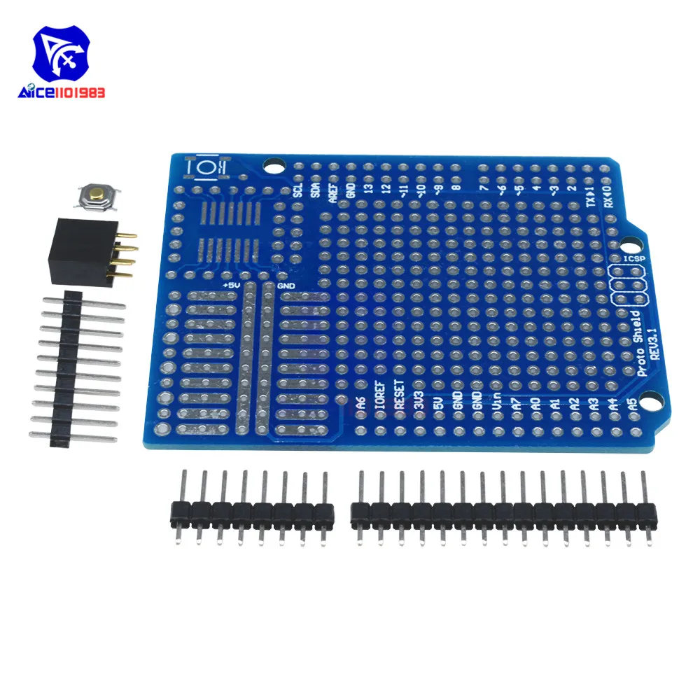 Diymore Proto винтовой щит A6 A7 плата расширения для Arduino PCB Board | Электронные компоненты и