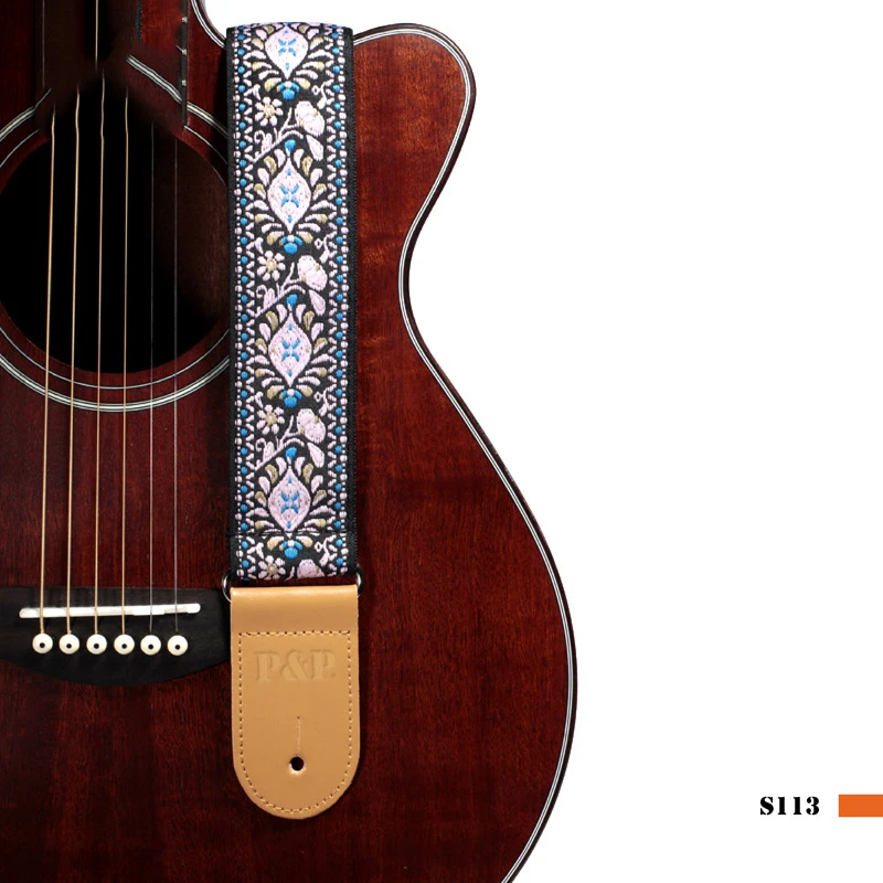 nationalen stil stickerei jacquard gitarre riemen elektro akustische ukulele folk jazz gitarre bass musical instrument zubehör free global shippi