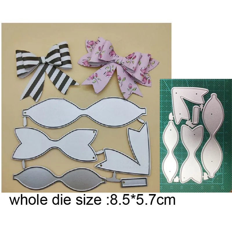 Металлические штампы для резки штампованные формы украшения слоев бант 3D Лук
