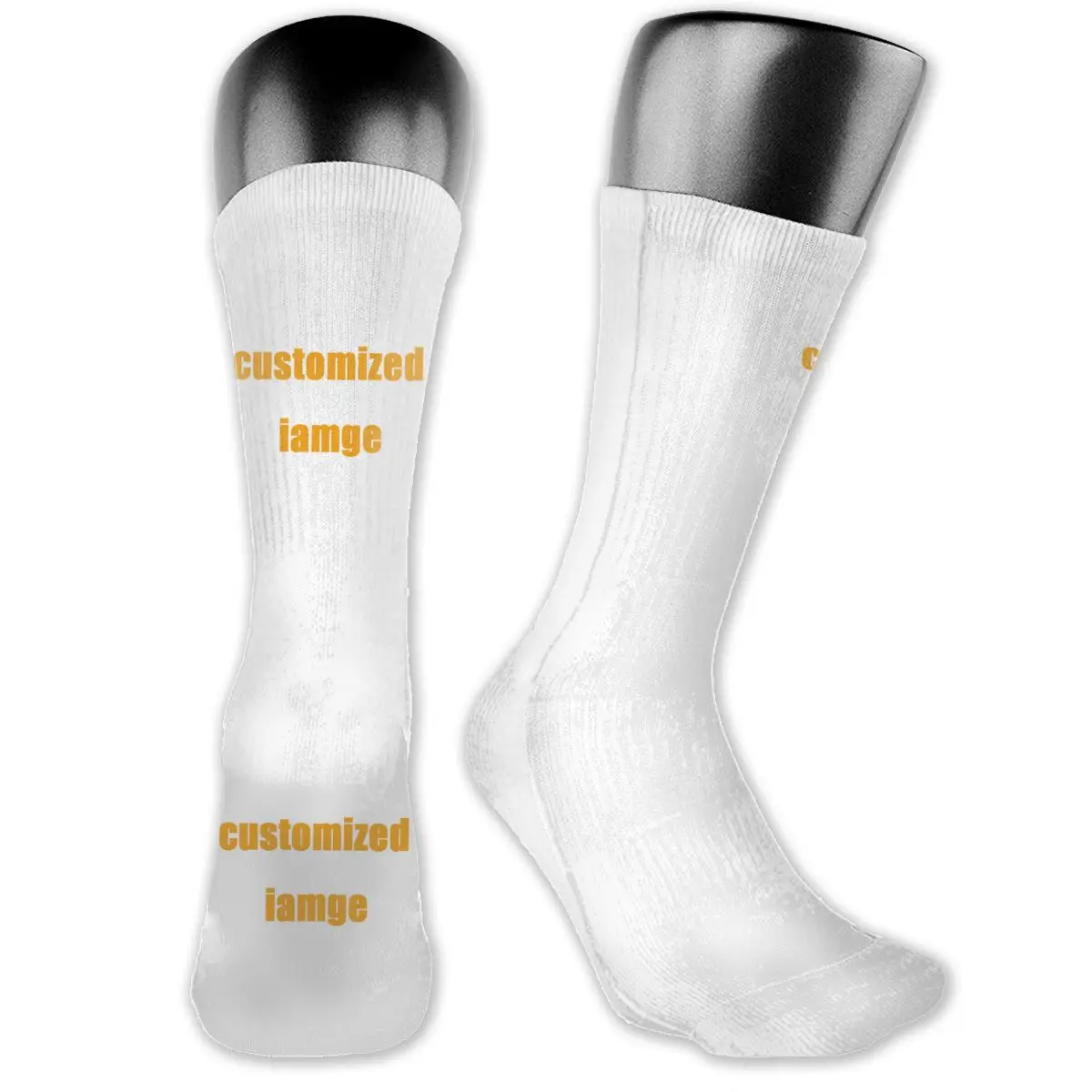 Носки с изображением на заказ для мужчин и женщин осенние длинные носки в стиле