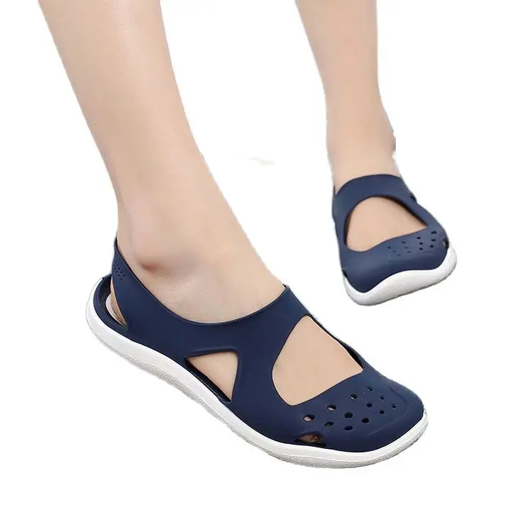 

Сандалии Baotou женские с мягкой подошвой, Нескользящие пляжные туфли-желе с дырками, пластиковые босоножки, новинка 2021