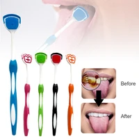 tongue scraper oral health care bad breath oral dirts remover soft silicone tongue cleaner for kids adults tongue scraper