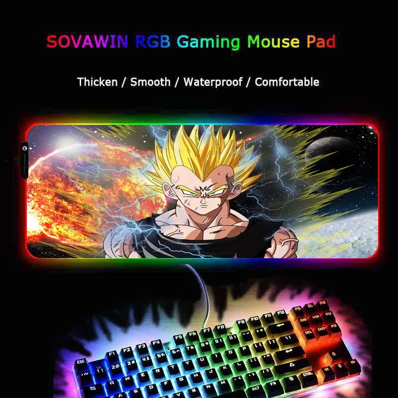 XGZ анимэ игра Мышь большой RGB компьютерная геймер МОЗ площадку светодиодный