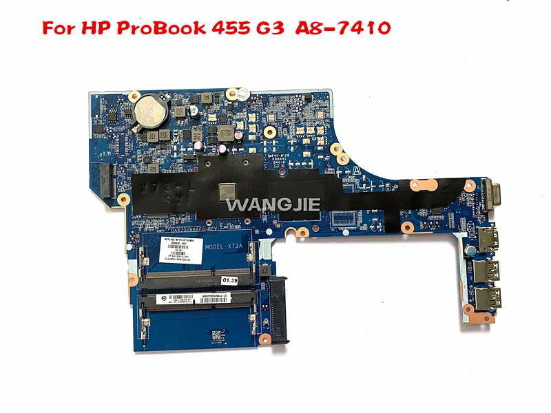 Материнская плата для ноутбука HP ProBook 455 G3 DAX73AMB6E1 828432-601 828432-501 828432-001 A8-7410 100%