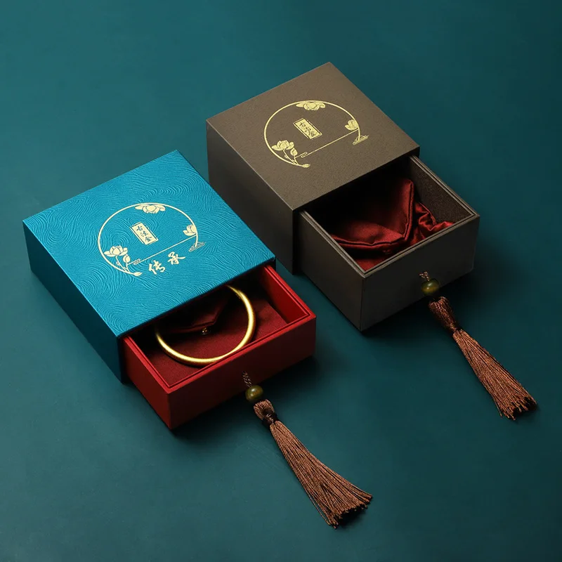 Ancient French Gold Heritage Bracelet Box Wenwan Jewelry Jade Jade Jewelry Storage Gift Box jewelry packaging