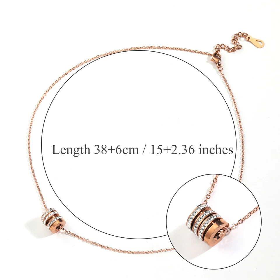 Fashion Necklace 2019 Women Luxury Rose Gold Pendant Choker Chain Suspension Long Jewelry Accessories on the Neck 19030 | Украшения и