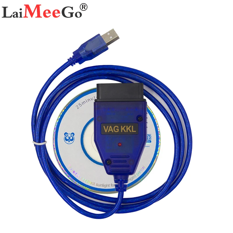 

Диагностический интерфейс VAG-COM 409.1, USB-кабель kkl OBD2 для VW, Audi, Seat, Volkswagen, Skoda
