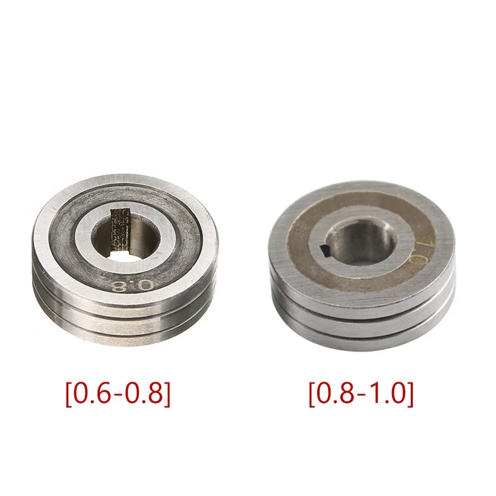 

2PCS V-Groove Wire Feed Drive Roller Roll 0.6-0.8 & 0.8-1.0 Knurled Groove