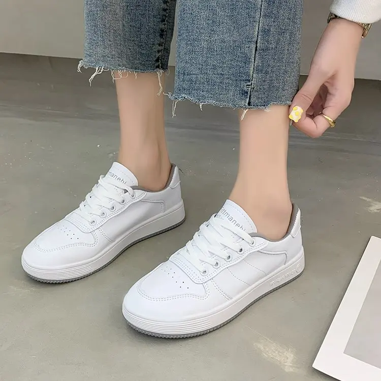 

Casual Shoes Women Flat White Sneakers 2020 Women Spring Chunky Sneakers Ladies Shoes Fashion Female zapatillas mujer