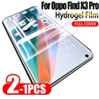 1-2 шт для найти X3 пленка для Oppo Find X3 Pro гидрогель пленка Экран протектор гидрогель защитный кожаный чехол для Oppo Find x3 Lite x3 neo