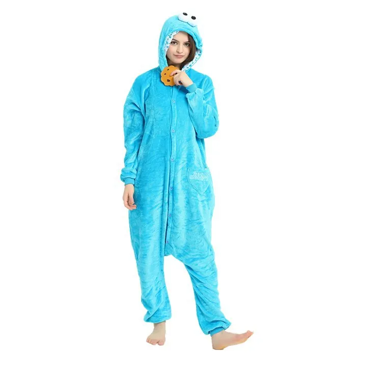 

Flannel Cartoon One-piece Pajamas Animal Men and Women Couple Pajamas Home Clothes Cosplay Ladies Clothing Home Casual Clothes