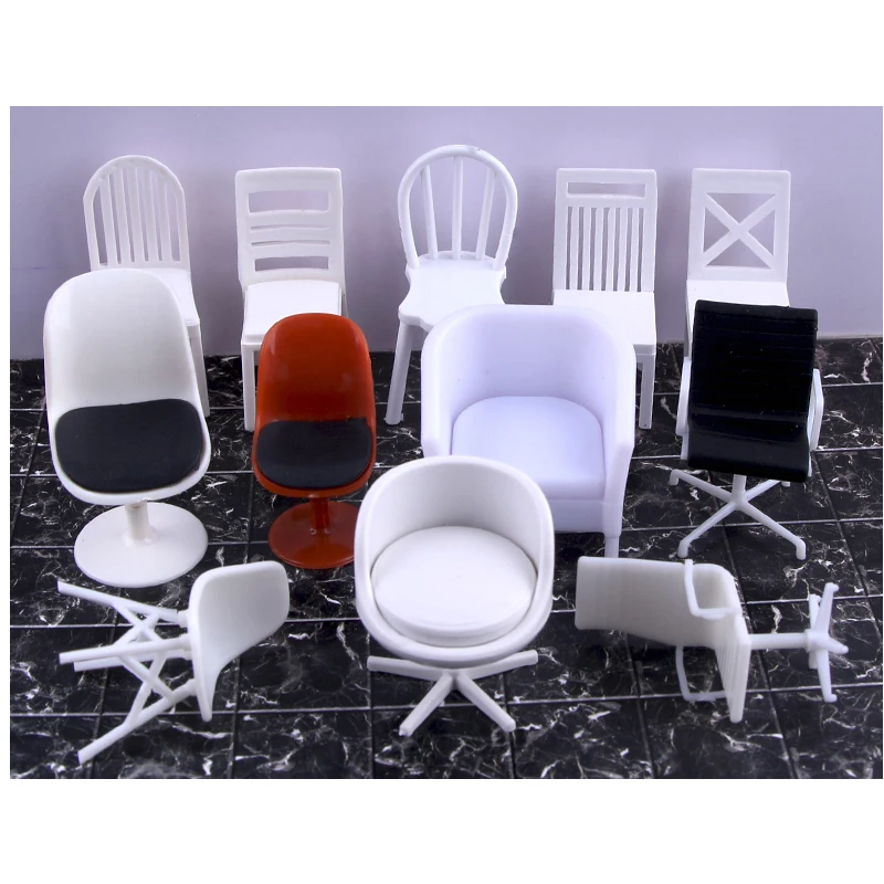 DIY персонажами настольной строительного материала мебель из АБС пластика 1/25