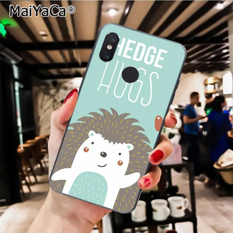 MaiYaCa Animal cute cartoon hedgehog painting Phone Case for Xiaomi Redmi8 4X 6A Redmi Go Redmi5 5Plus Note7 8ProA1 A2Lite - Цвет: A7