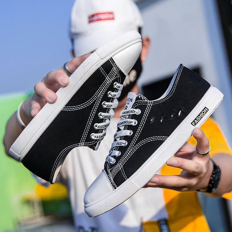 Кеды мужские с вулканизированной подошвой дышащие кроссовки на шнуровке