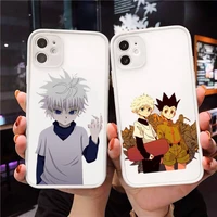 hunter x hunter anime phone case clear matte transparent for white iphone 7 8 x xs xr 11 12 pro plus max mini funda