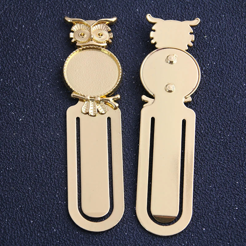 1 шт. 20 мм Внутренний размер два цвета Винтажный стиль Совы ручная работа Закладка