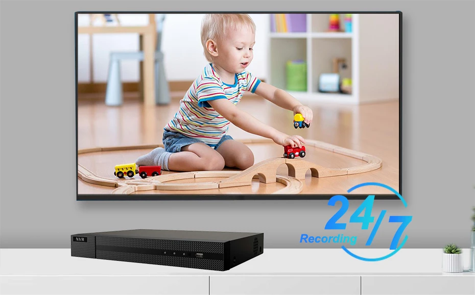 Hikvision H.265 8CH POE NVR комплект наружная CCTV система безопасности 4MP 4X Zoom PTZ ip-камера P2P комплект видеонаблюдения
