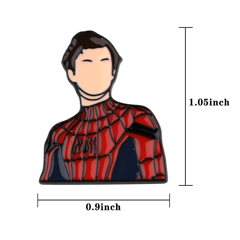 Значки в стиле аниме Человек-паук с эмалью | Украшения и аксессуары