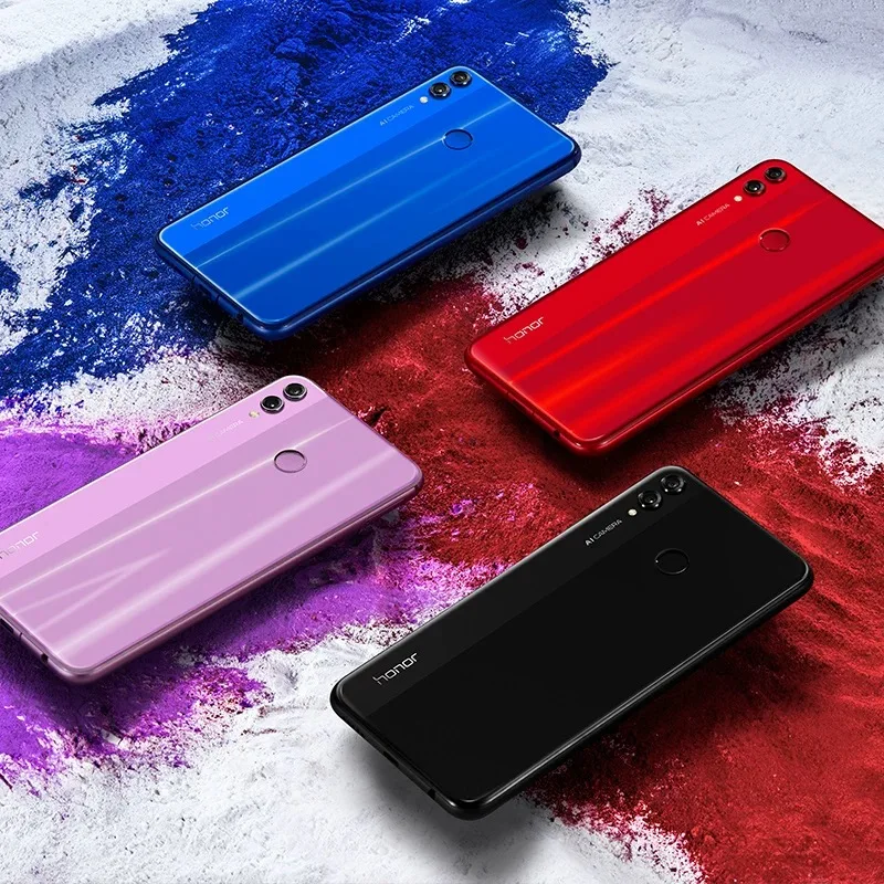 Полноэкранный Смартфон Honor 8X6,5 дюйма с глобальной прошивкой OTA, не 8x max, мобильный телефон Android 8,1, Восьмиядерный сканер отпечатков пальцев