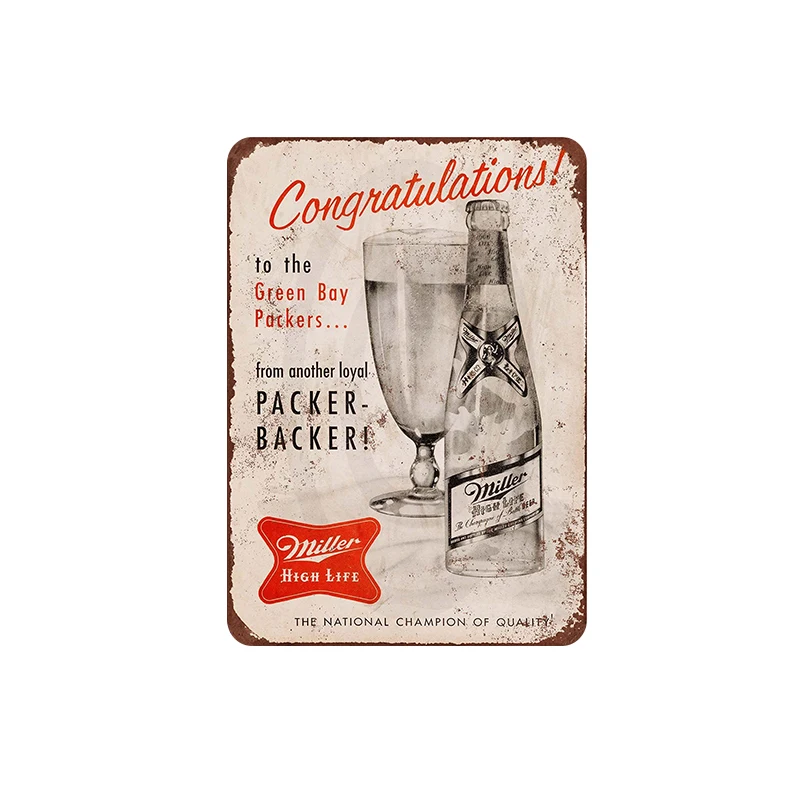 Жестяная подвесная тарелка серии холодного пива картины виниловые таблички с