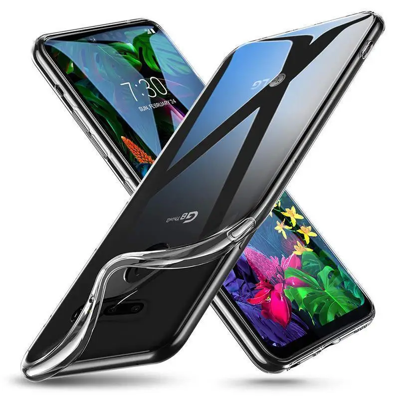 Прозрачный чехол для телефона из мягкого силикона ТПУ с рисунком LG G8S ThinQ V20 V30 V40 G6
