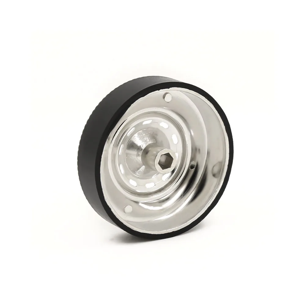 

4pcs Mini Simulated 1:16 Rubber Tire Easy Install Compact Size RC Car Lightweight Spare Parts Professional Wheel Hub For WPL D12
