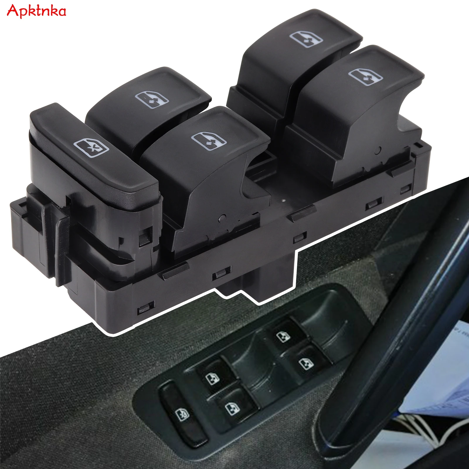 Apktnka Electric Power Door Driver Side Window Main Control Switch Button For VW Golf MK7  Passat Tiguan For SEAT Leon 2014-2018