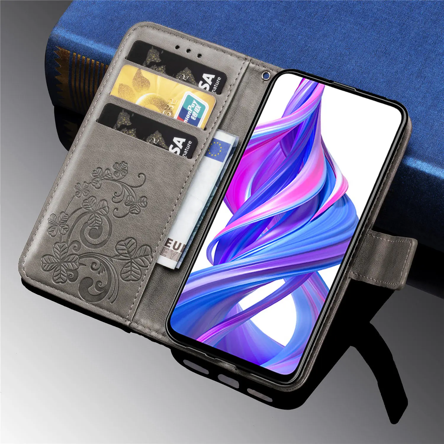 

Чехол для Huawei Honor 9X Pro, флип-чехол из искусственной кожи, кошелек, чехол для телефона Honor 9X Pro, держатель для карт, задняя крышка, чехлы для Honor 9X ...