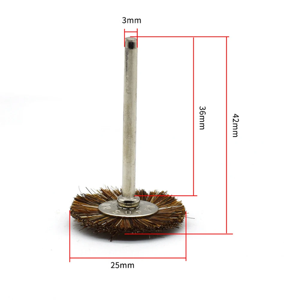 

Horse hair Cleaning Polishing Wire 3pc Brush Set Rotary Tool Polishing