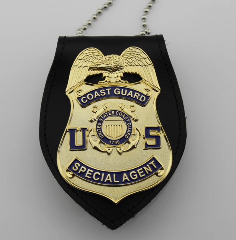 Специальный агент по реплике США реквизит для ТВ/фильмов значок с зажимом ремня