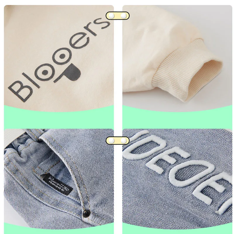 Одежда для маленьких девочек весеннее платье с длинными рукавами толстовки