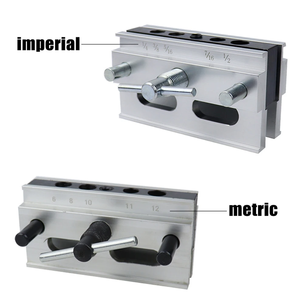 

Self-Centering Doweling Jig System Straight Hole Drill Guide Puncher Locator Household Woodworking Tools