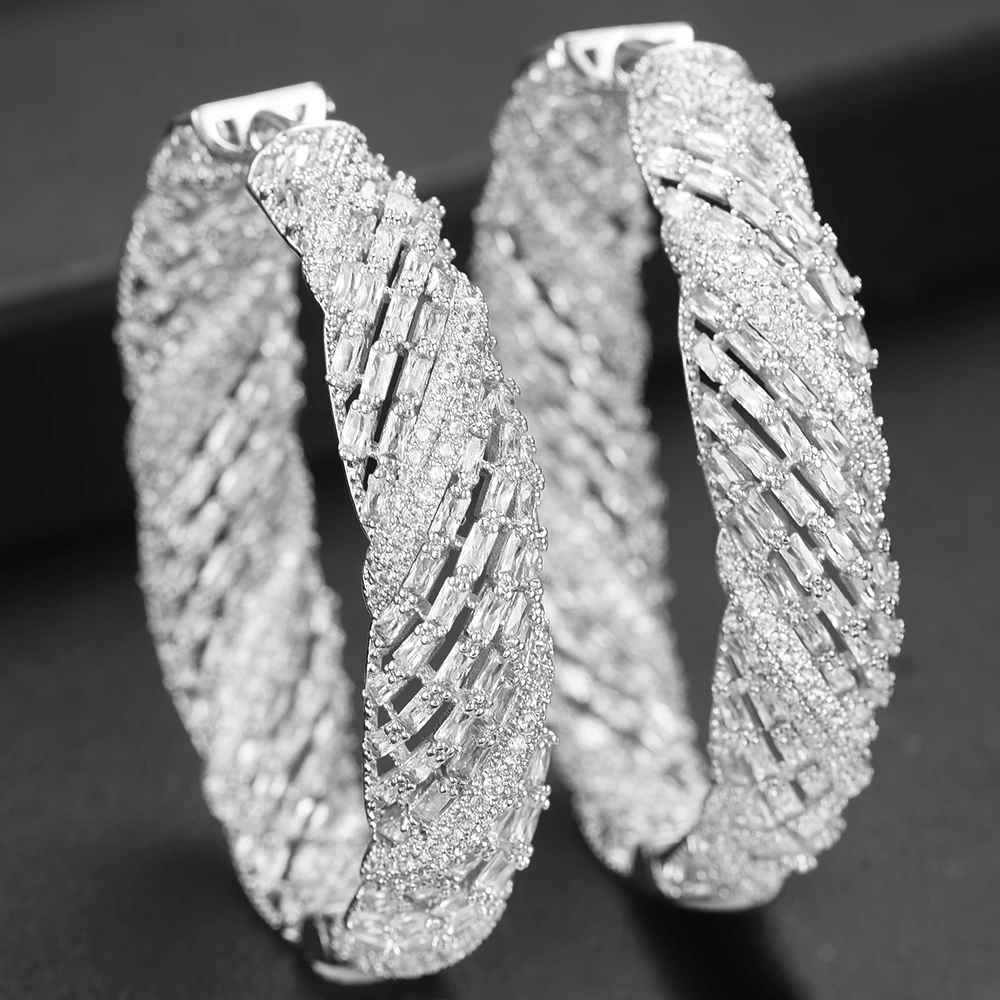 missvikki Fashion Luxury Hoop Earrings boucle d'oreille femme 2019 for Women Bride Wedding Actor Model Dancer Party Show Gift |