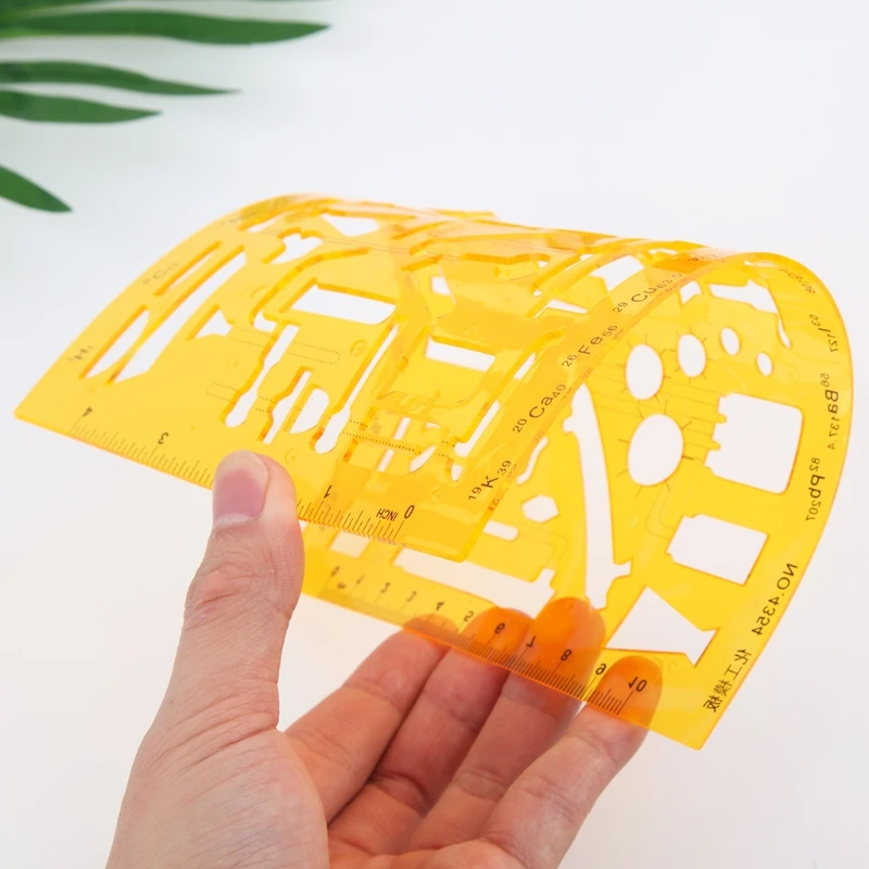 

K Resin Drawings Template Ruler For Physical Chemical Instrument Measuring Tool