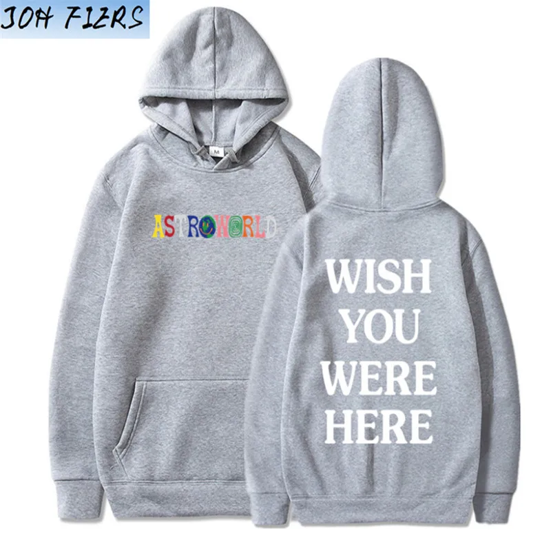 Новые толстовки с капюшоном с надписью «TRAVIS SCOTT ASTROWORLD WISH YOU WAS HERE», модная толстовка с капюшоном с надписью «ASTROWORLD», уличная одежда для мужчин и женщин, пуловер, толстовка