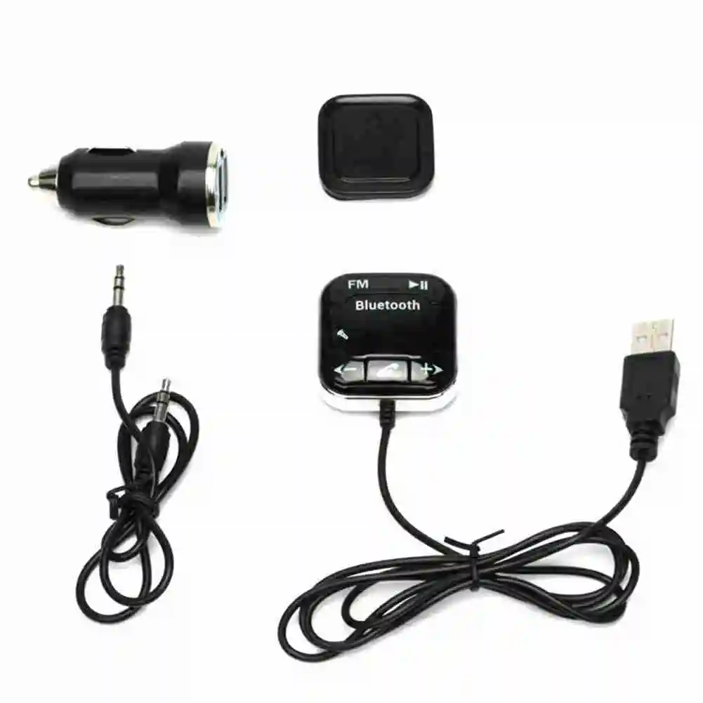 Автомобильный комплект FM передатчика беспроводной Bluetooth SD передатчик AUX ЖК