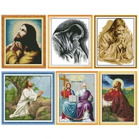 the preaching christ patterns cross stitch kits counted 11ct 14ct stamped printed canvas needlework embroidery needlework decor