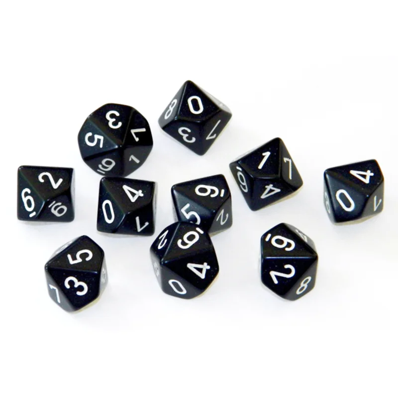 

Кубики D10, 10 шт., 20 мм, 0-9 цифр, Обучающие кубики черного цвета, Обучающие игровые Игрушки для настольных игр и других игр, аксессуары
