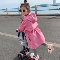 new girls autumn clothes new childrens korean version of the windbreaker jacket baby foreign style coat skirt 2 4 6 8t 2021