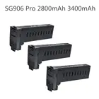 Limskey SG906 PRO, запасной аккумулятор для GPS-дрона, самостабилизирующийся шарнир, 7,4 В, 2800 мАч, аккумулятор 3400 мАч, бесщеточный Квадрокоптер