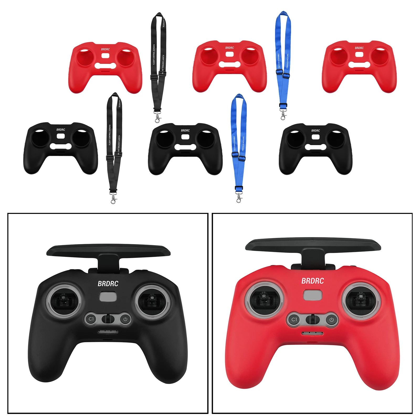 

Comfortable Protetcive Silicone Case Skin For DJI FPV Combo Remote Control