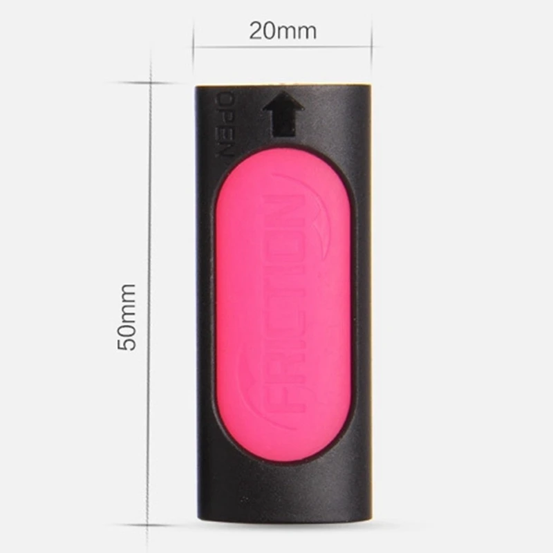 

3pcs/set Creative Friction Ink Eraser For Erasable Pen Rubber With Plastic Case Color Random Student Learning Office Stationery