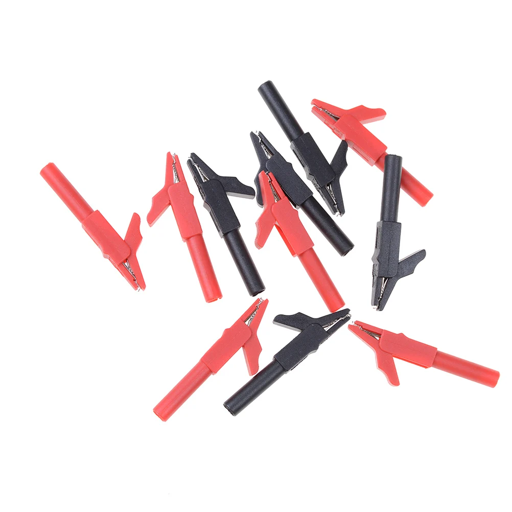 Алигатор клип изоляционный полный защитный крокодил зажим для мультиметров